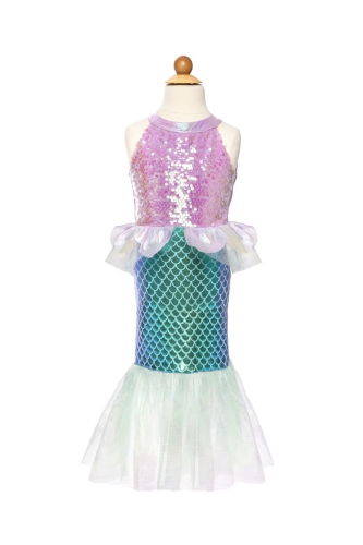 Misty Mermaid Dress, Lilac-blue, Size Us 3-4, Great Pretenders (37083)