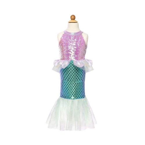 Misty Mermaid Dress, Lilac-blue, Size Us 7-8, Great Pretenders (37087)