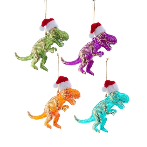 3.7 Colrful Dinosaur W-santa Hat 4-a, Christmas Inspirations (65633)