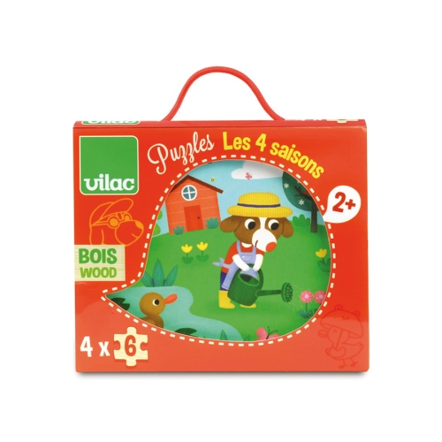 Las Cuatro Estaciones - Rompecabezas De Madera, Vilac (26415)