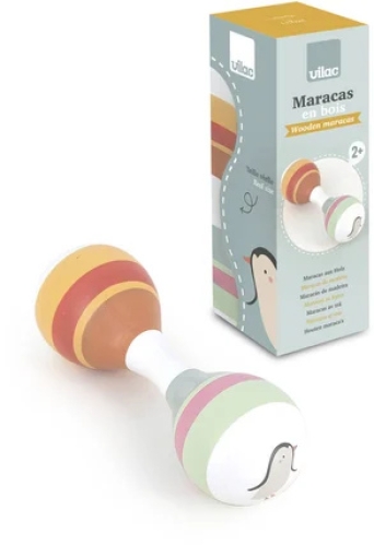 Maracas De Madera De Animales Del Mundo - Sarah Betz, Vilac (71101)