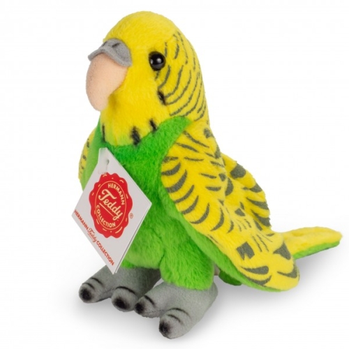 Budgerigar Green 13 cm, Hermann Teddy (94158)