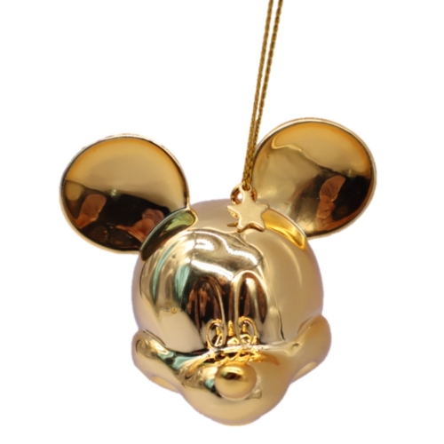 3d Ornament Mickey Gold Head, Christmas Inspirations (70420)