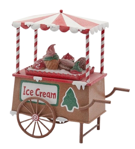 Decoracion De Carrito De Helados De Mazapan, a. 38 an. 33.5 L. 18 C5, Avellana, Deco Spirit (61824)