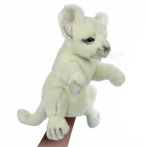 Marioneta Cachorro Len Blanco 32cm, Hansa (78504)