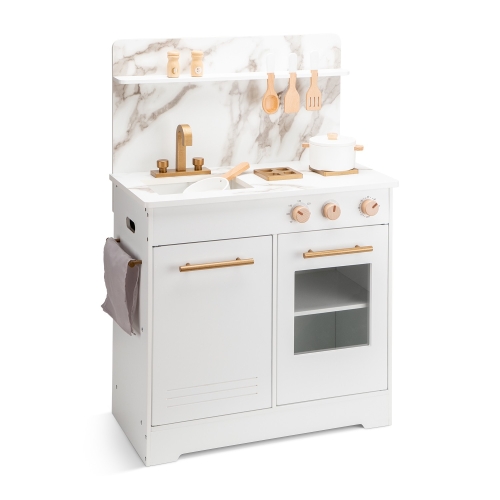 Cocina Pequena Blanca Con Estampado De Marmol, New Classic Toys (10427)