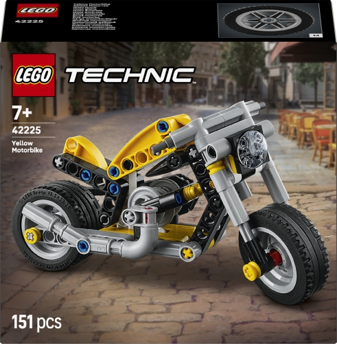 Set de LEGO Moto Amarilla, juego de construcción (42225)