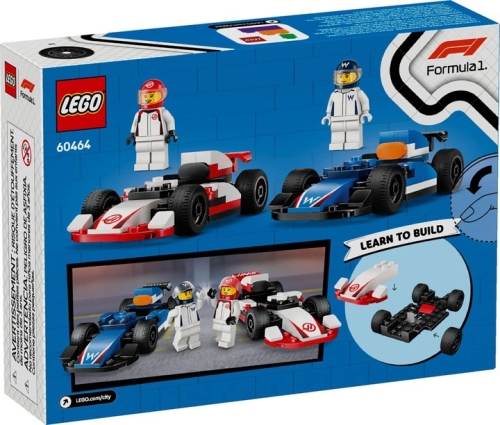 Set de LEGO Coches de F1® Williams Racing y Haas F1®, juego de construcción (60464)