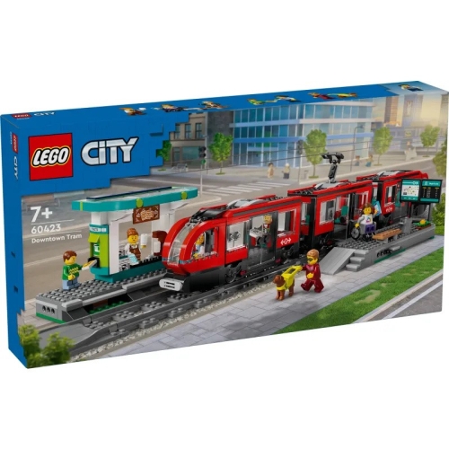 Set de LEGO Tranvia y Estacion del Centro, juego de construcción (60423)