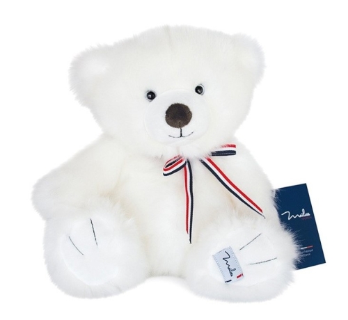 Peluche oso 35 cm, Color Blanco Nieve, Mailou (01211)