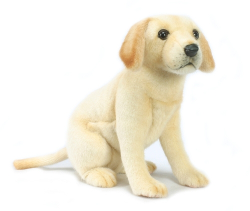 Juguete De Peluche Cachorro Labrador Sentado, Altura 25 cm, Hansa (47128)