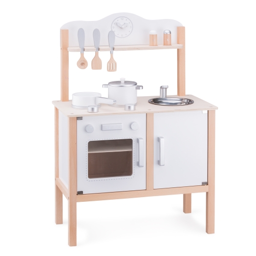 Cocina De Madera Infantil - Blanca, New Classic Toys (10505)