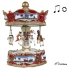 Carrusel Musical Gde. Xmas Rojo/blanco 17x25cm, Trediser (43045)