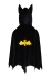 Hooded Bat Cape, Black Size Us 5-6, Great Pretenders (46952)