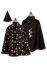 Rev. Wizard Cape & Hat, Blk, Size Us 4-6, Great Pretenders (11933)