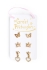 Pendientes Con Tachuelas Boutique Royal Crown, 3 Pares, Great Pretenders (06077)