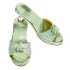 Slipper H.heel Pippa, Mint Green Metallic Sz 24/25 (1 Pair), Souza (23324)