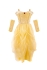 Velvety Soft Yellow Princess Gown With Arm Warmers, Size Us 7-8, Great Pretenders (34107)