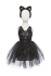 Vestido Gato Negro Con Diadema, Talla 5-6 (Ee. Uu.), Great Pretenders (47955)