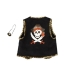 Pirate Vest With Eye Patch, Black-red, Size Us 4-7, Great Pretenders (66495)