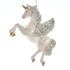 4.25 Glass Pegasus Orn, Christmas Inspirations (68665)