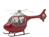 Decoracion De Helicoptero Alto 23 Ancho 47 Longitud 10.5 Musica - Movimiento - Led C4, Rojo, Deco Spirit (29704)