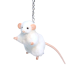 Llavero De Peluche Raton Blanco, Hansa (64682)