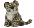 Cachorro De Peluche De Leopardo De Las Nieves, Sentado, Longitud 27 cm, Hansa (44820)