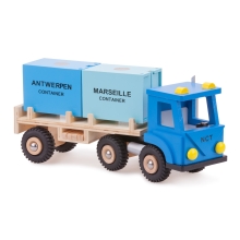 Transporte de juguetes Camion Con 2 Contenedores De Madera, New Classic Toys (09103)